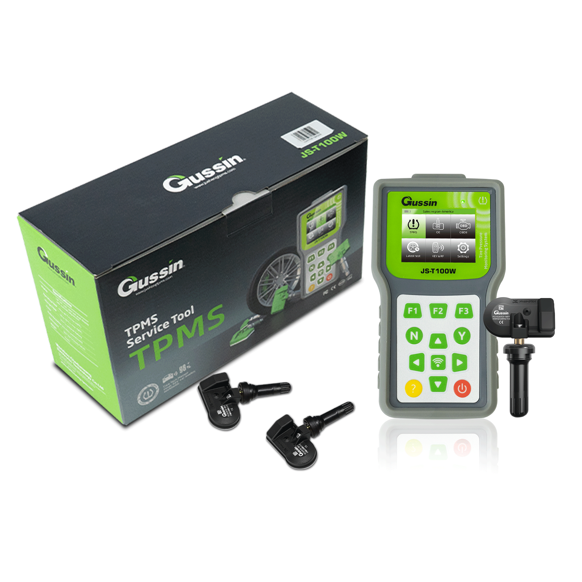 New Gussin 16088B Universal TPMS Sensor Tool with 8 Sensors 315MHz Frequency Full OBD Functions & Copy ECU ID