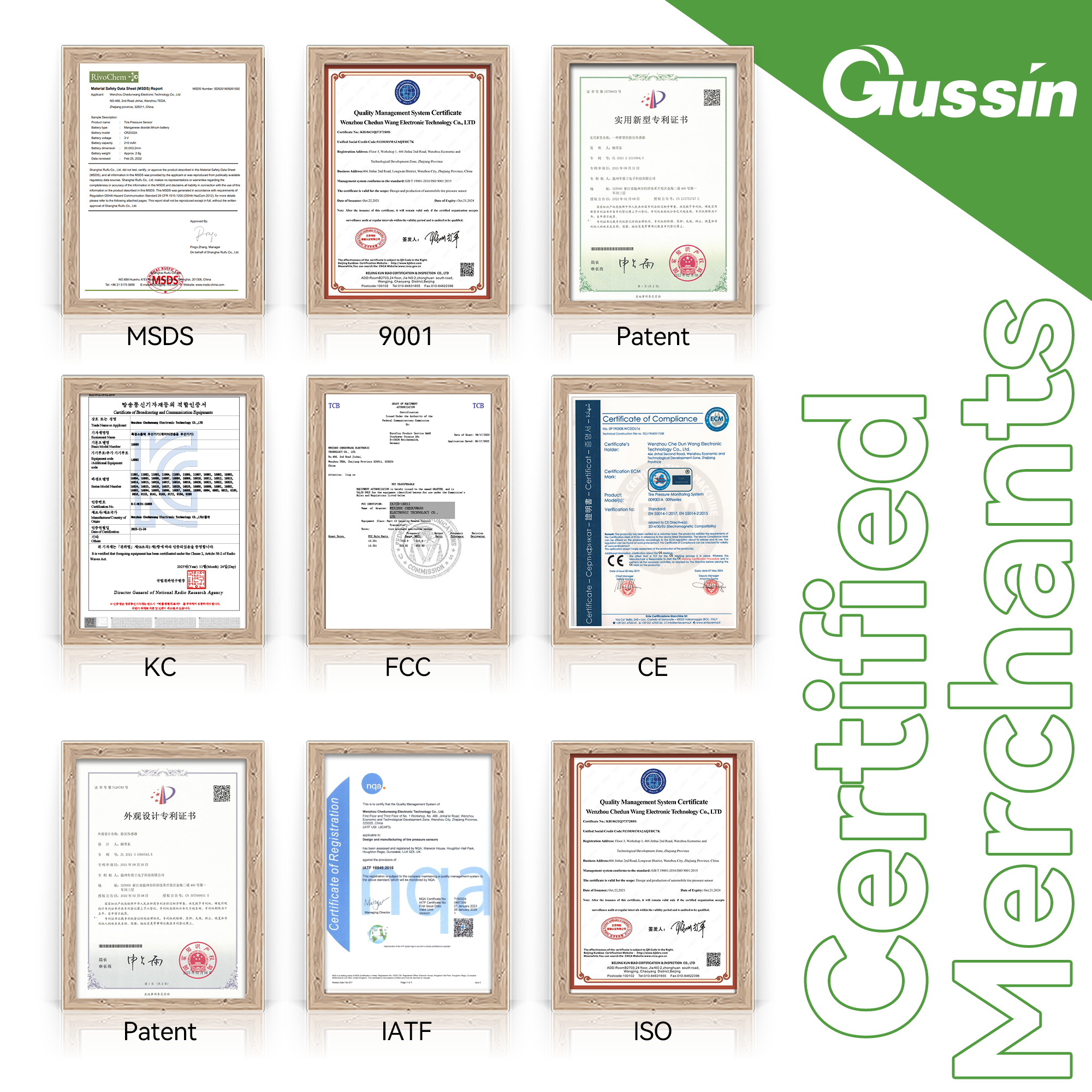 GUSSIN New 433MHz TPMS GUSSIN Tire Pressure Sensor for Chevrolet Cavalier(2016-2018)