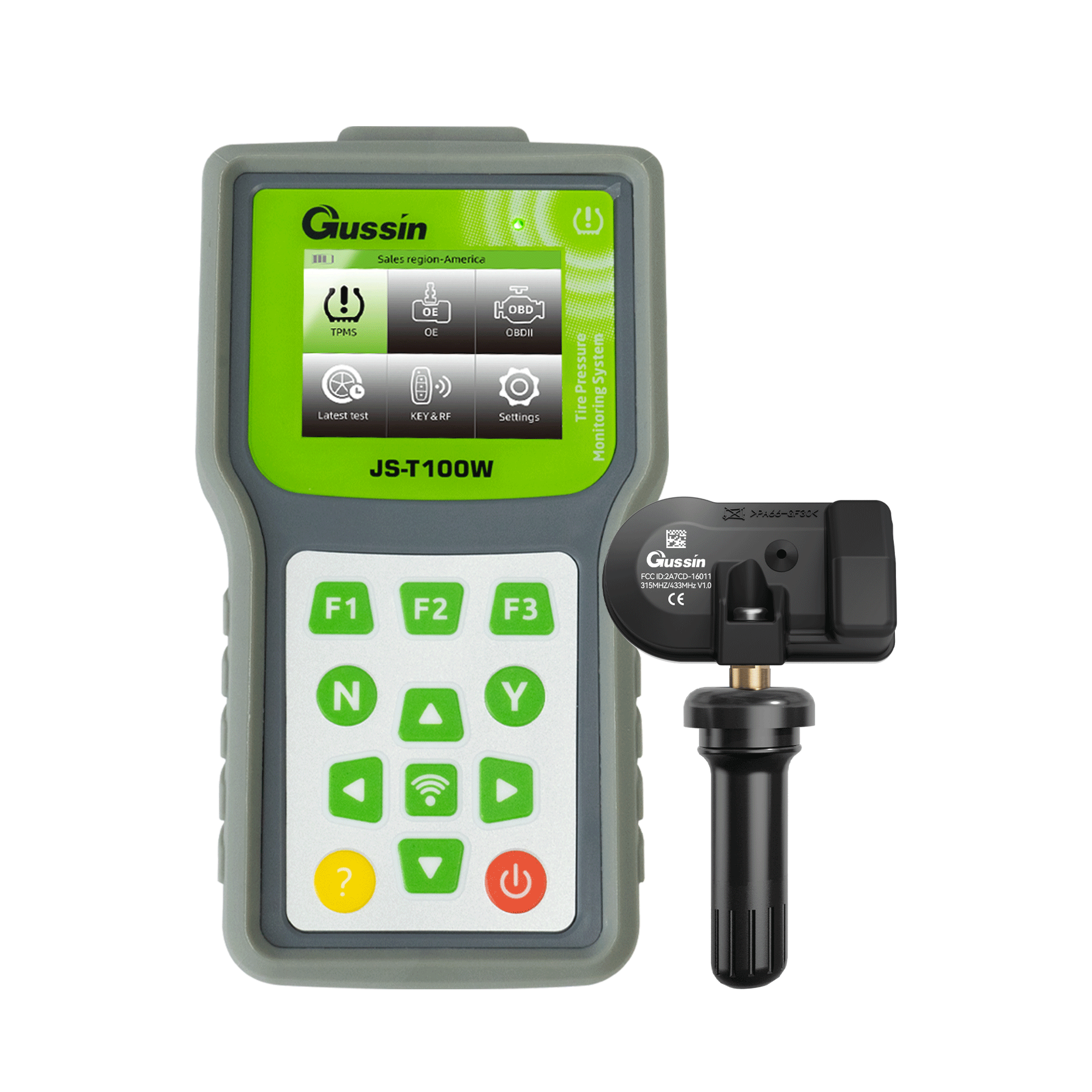 New Gussin 16088B Universal TPMS Sensor Tool with 8 Sensors 315MHz Frequency Full OBD Functions & Copy ECU ID