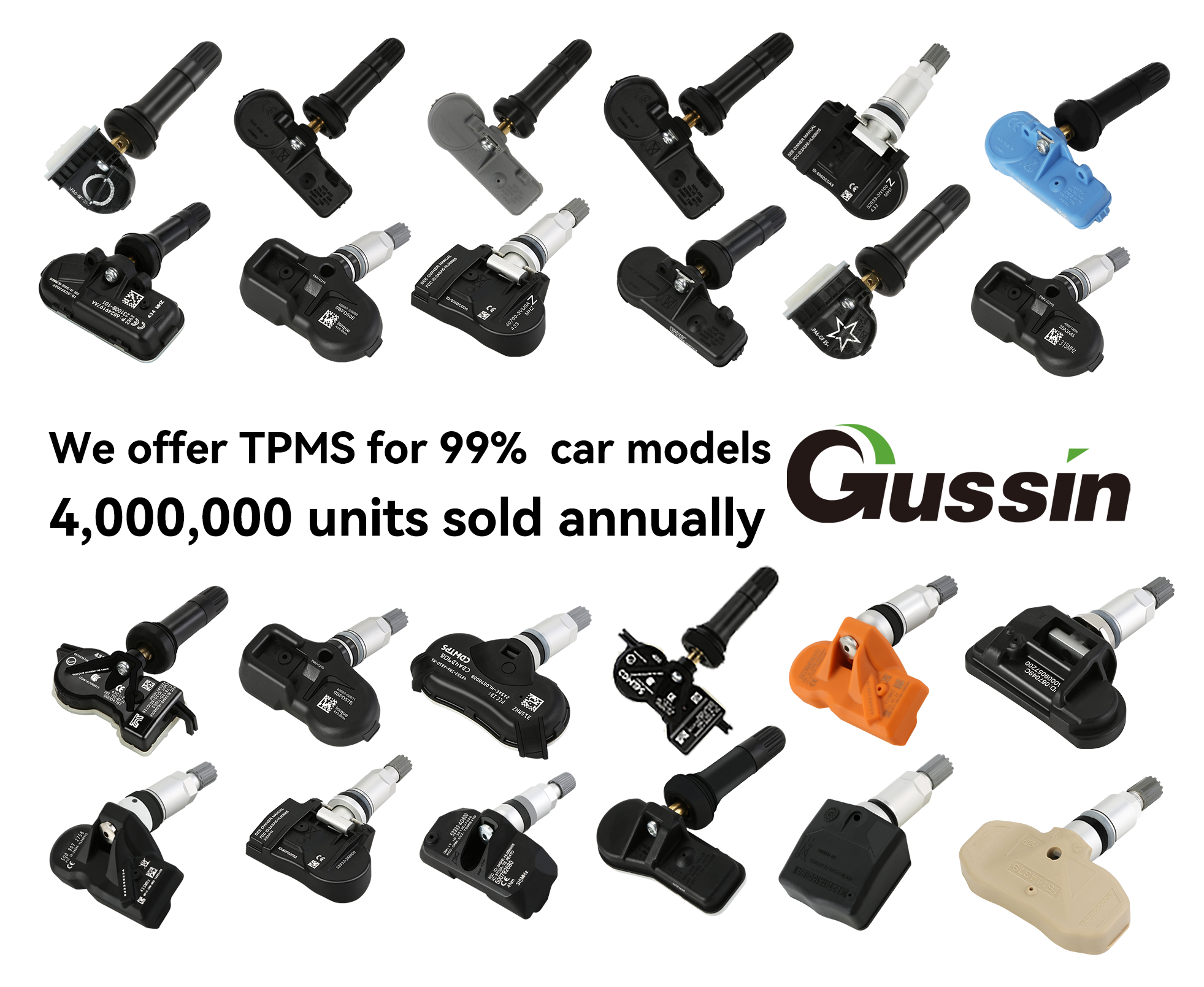 GUSSIN New 433MHz TPMS GUSSIN Tire Pressure Sensor for Chevrolet Cavalier(2016-2018)